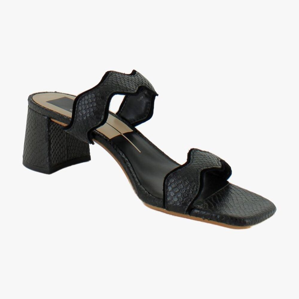 Dolce Vita Ilva Mid Onyx Embossed Leather